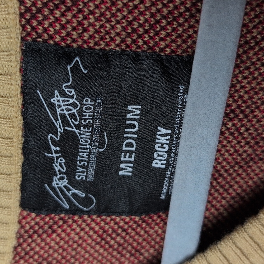 Sly Stallone Shop Rocky V Neck Sweater - Picture 5 of 6